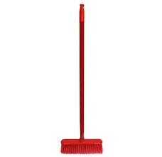 Smeták s holí 30cm s násadou Červený - Úklidové a ochranné pomůcky Kartáčnické výrobky Smetáky